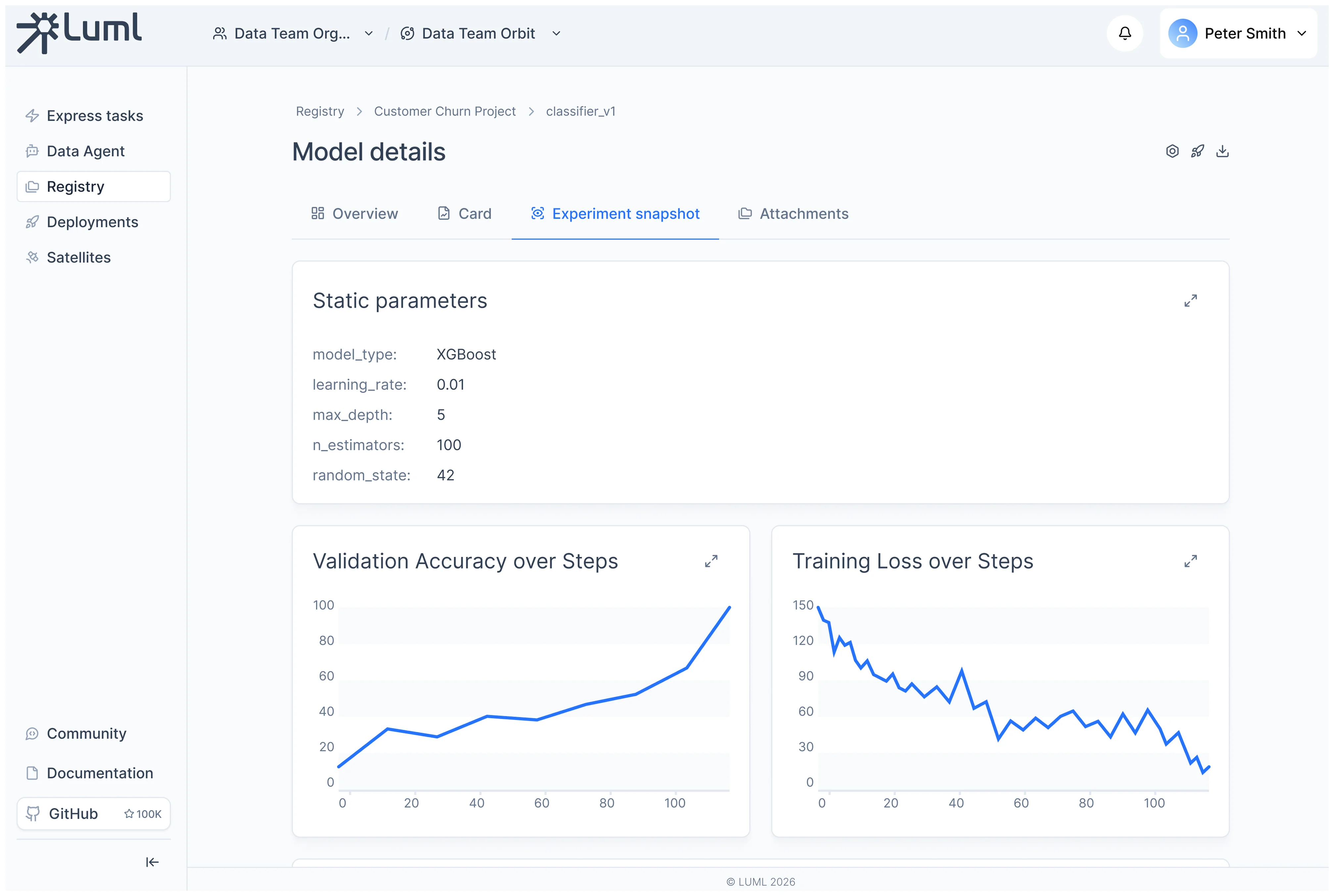 LUML Experiment Snapshots